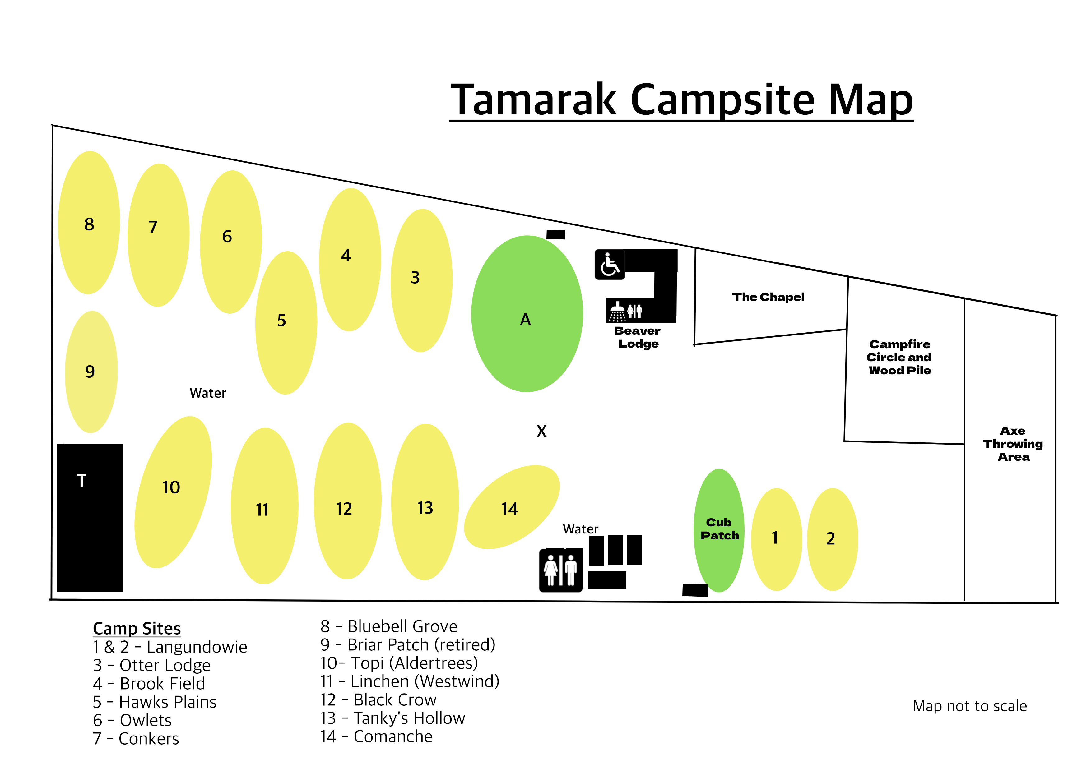 Map of Tamarak Campsite